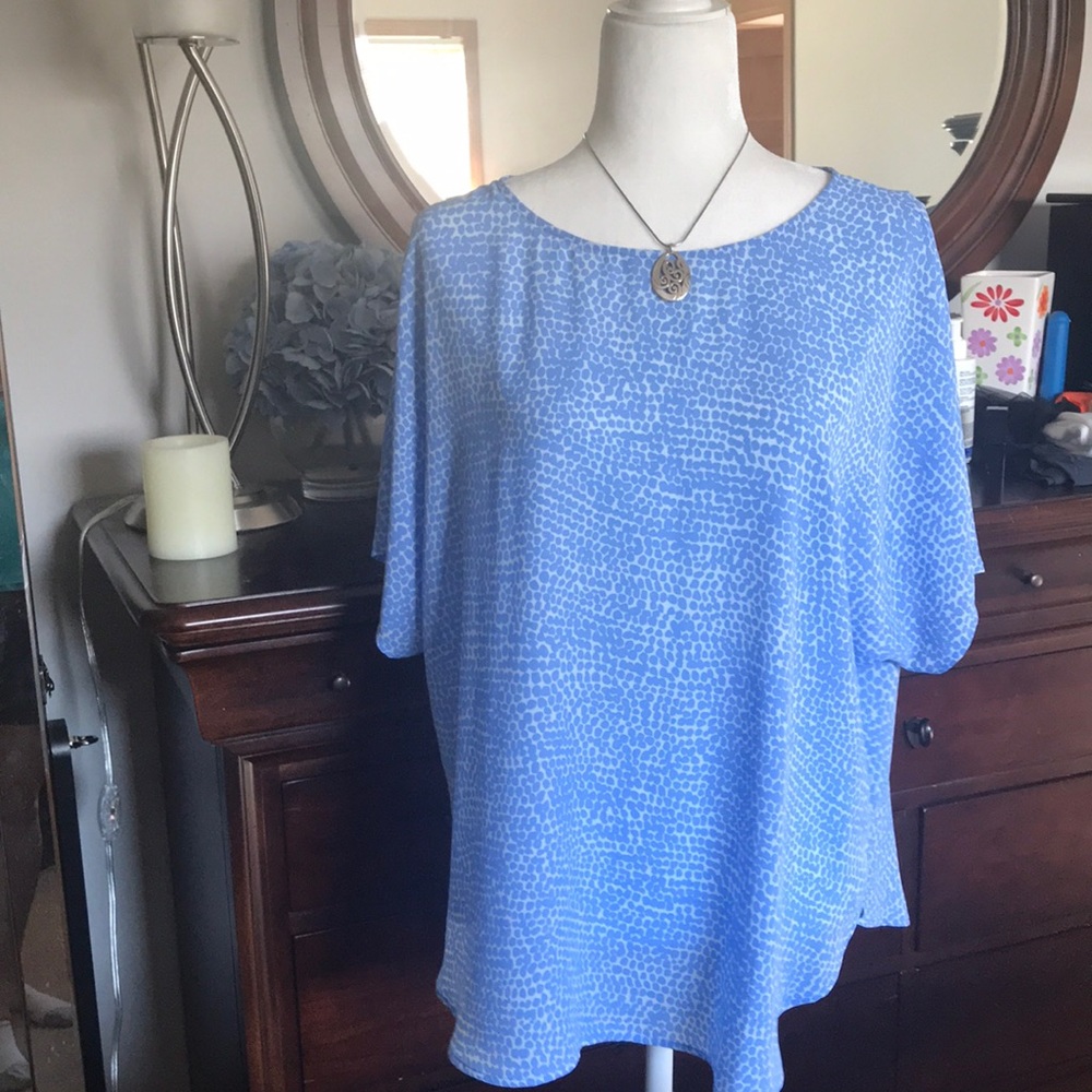 Anne Klein bateau neck blouse